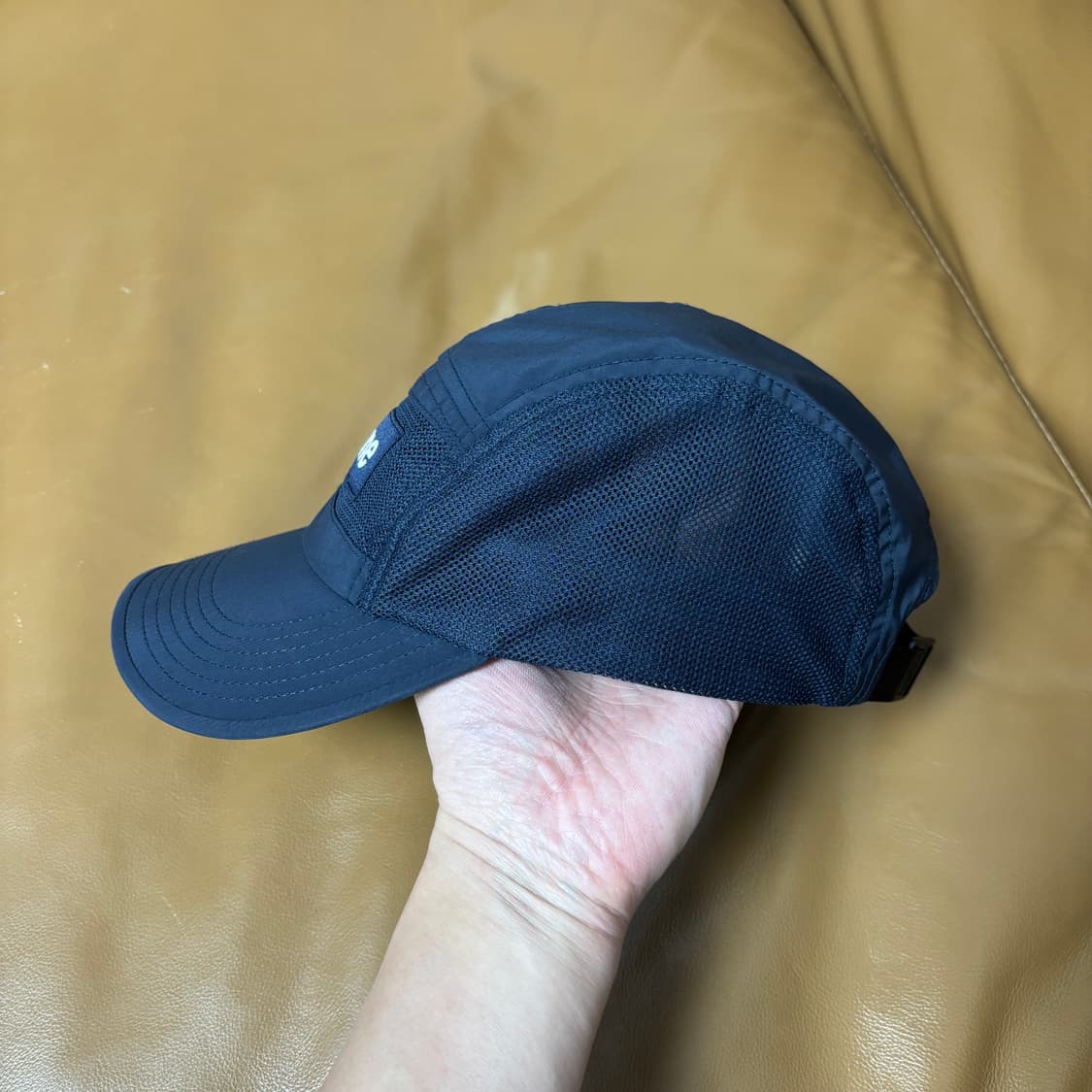 슈프림 캠프캡 모자 박스로고 집 메쉬 네이비 상품이미지4