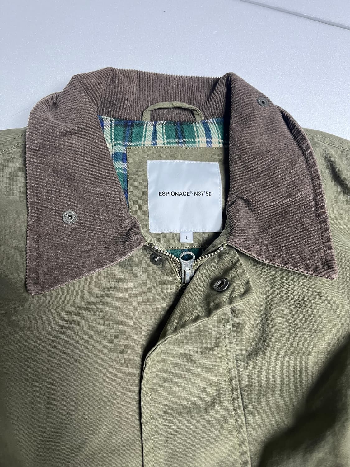 에스피오나지 코듀로이 카라 헌팅 자켓 L 상품이미지3