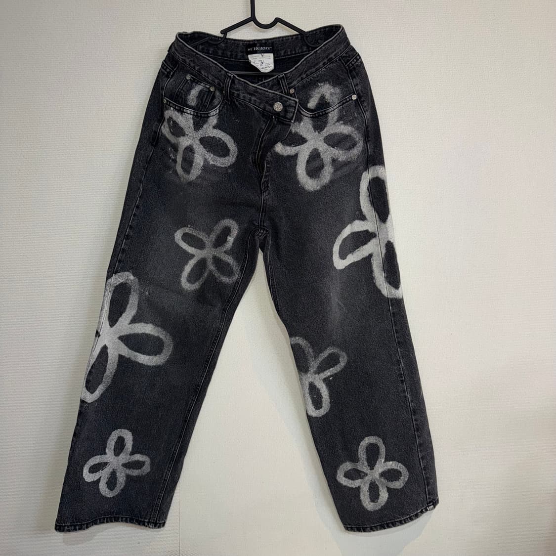 써저리 클로버 데님 팬츠 블랙 L 상품이미지1