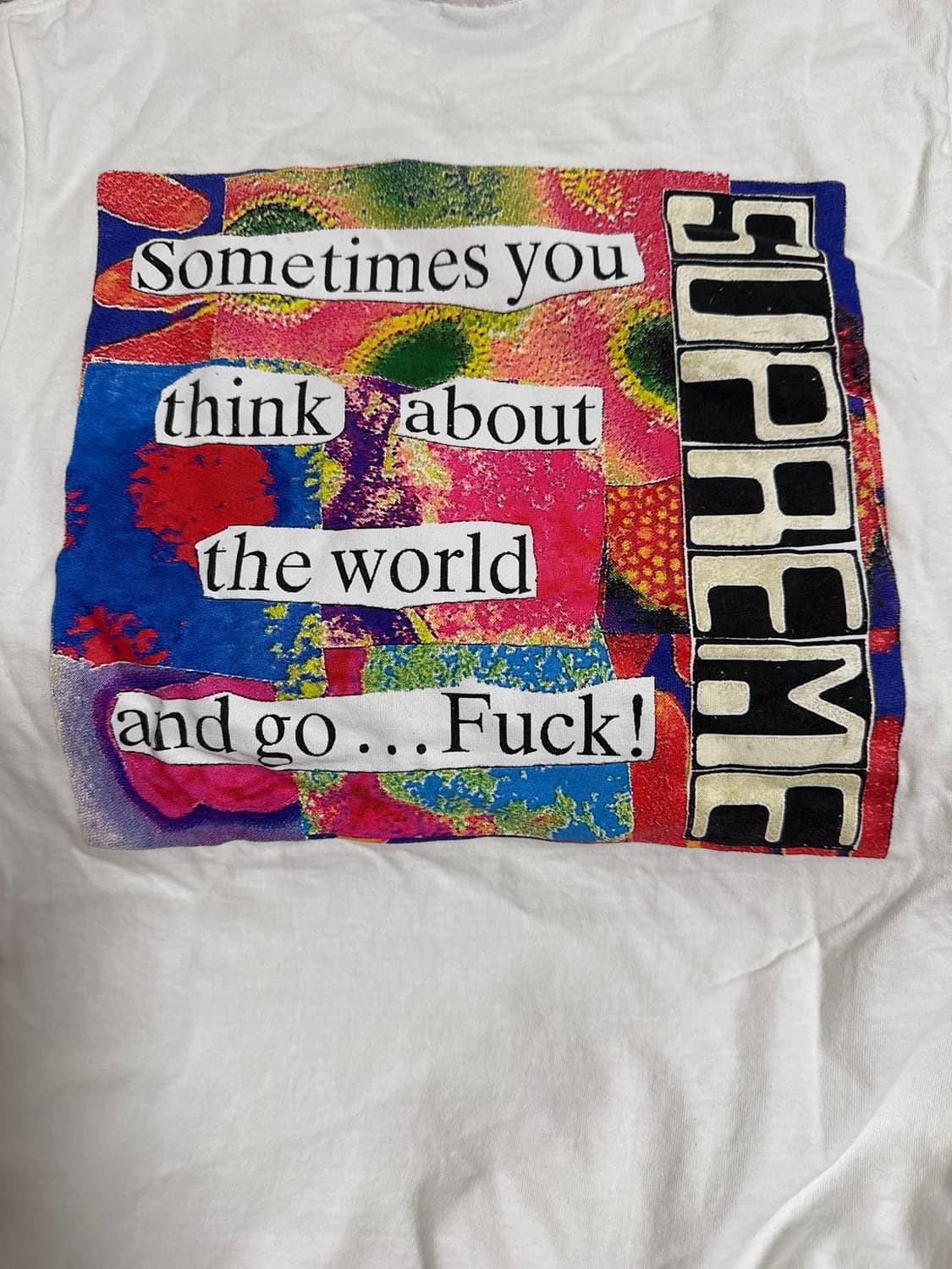 슈프림 스태틱 티셔츠 애쉬 그레이 S 상품이미지3