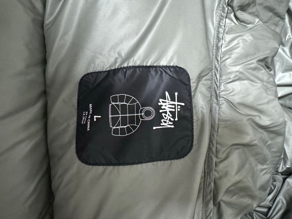 스투시 다운 파카 마이크로 립스탑 팬텀 블랙 L 상품이미지3