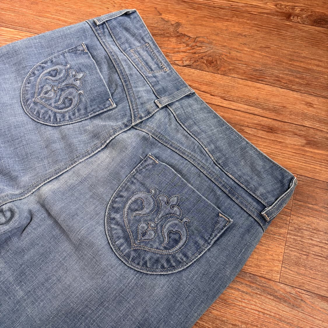 SIWY 씨위 연청 데님 청바지 28 페이딩 변색 배기핏 상품이미지7