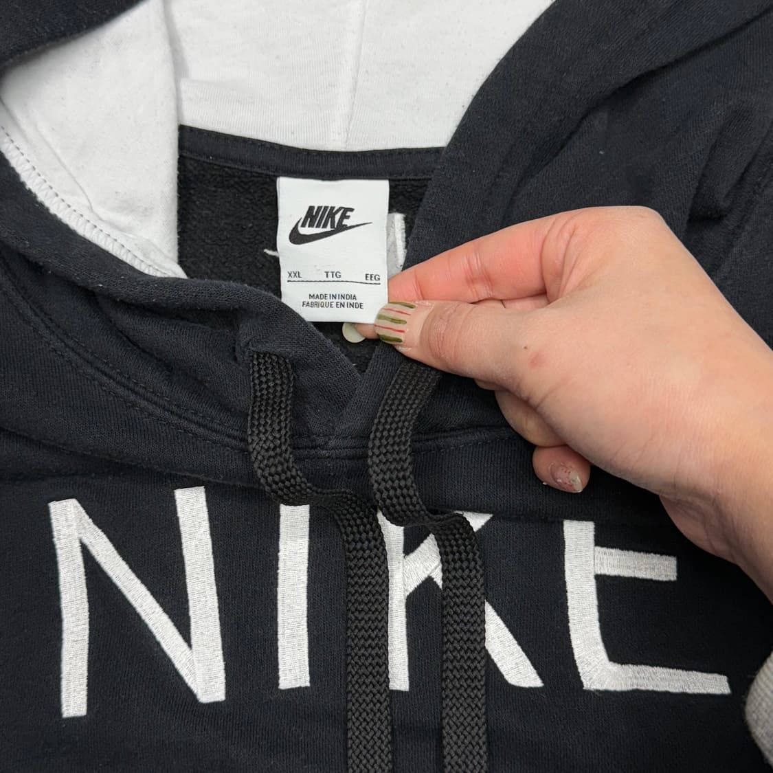 [XXL] 나이키 빅로고 블랙 후드티 상품이미지5