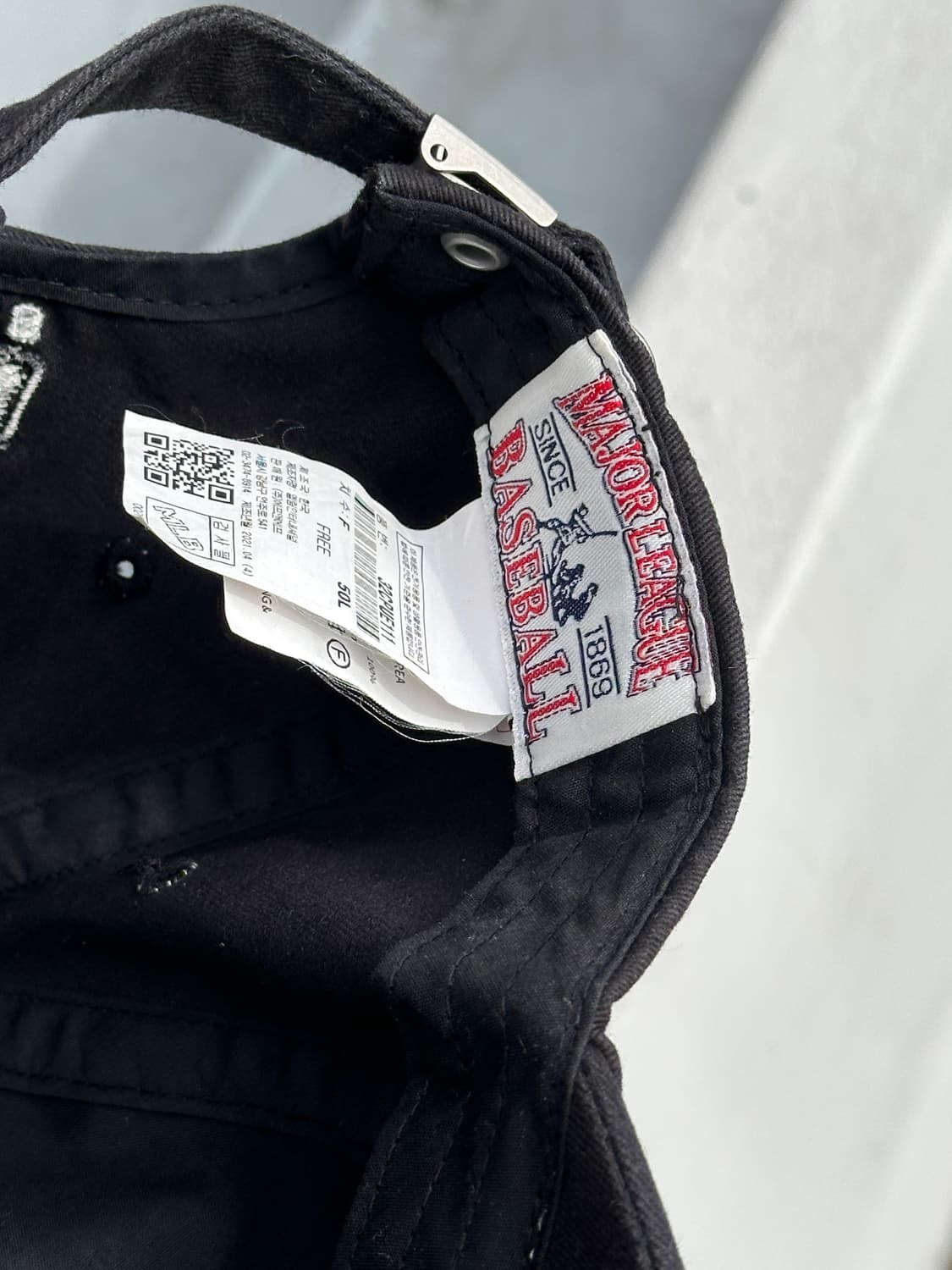 [F] MLB 로고 블랙 볼캡 모자 상품이미지6