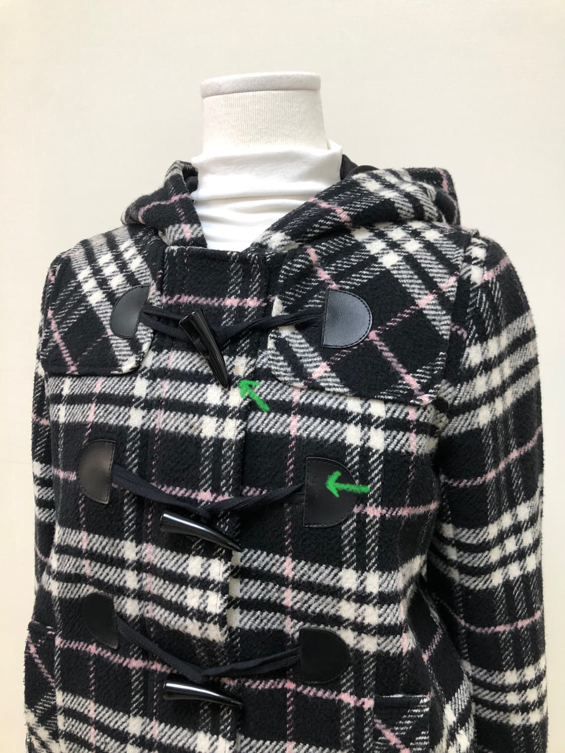 체크 더플 코트 상품이미지10