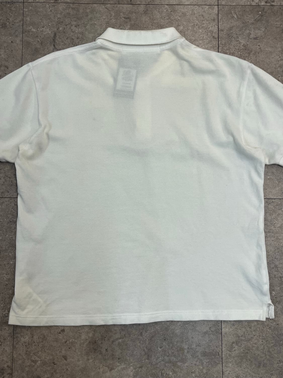 꼼데가르송 반팔 카라티 화이트 XL #csz2575 상품이미지8