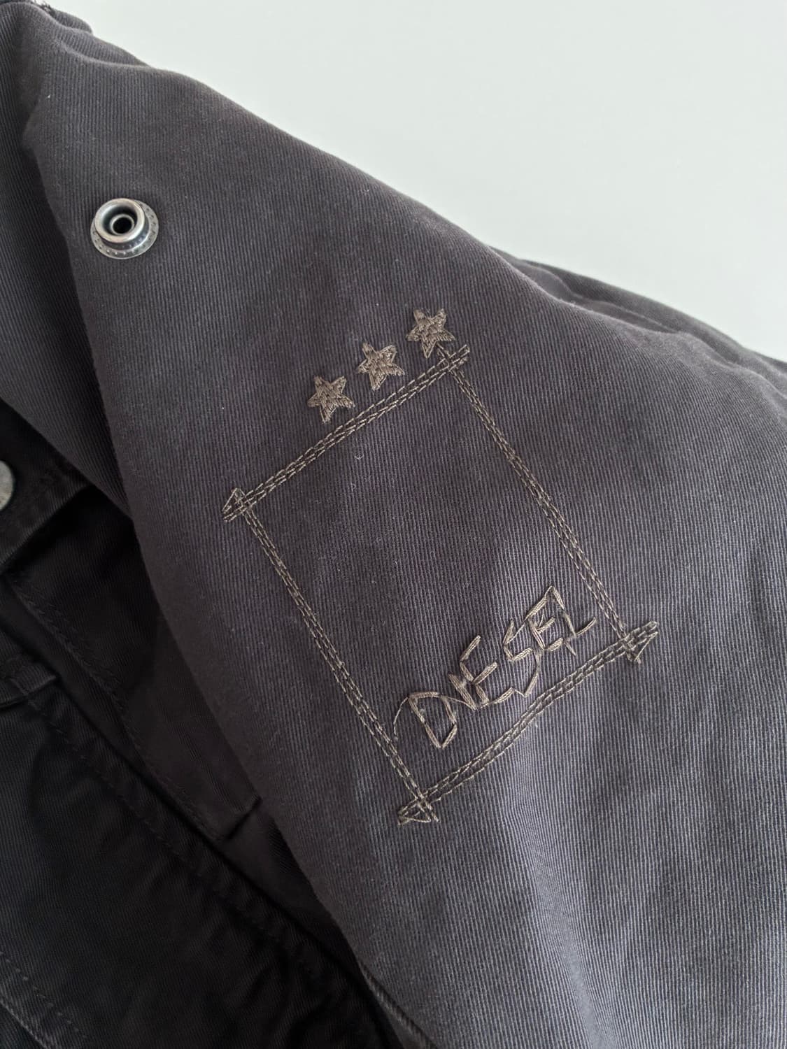 XL) 디젤 빈티지 야상 필드자켓 차콜 상품이미지9