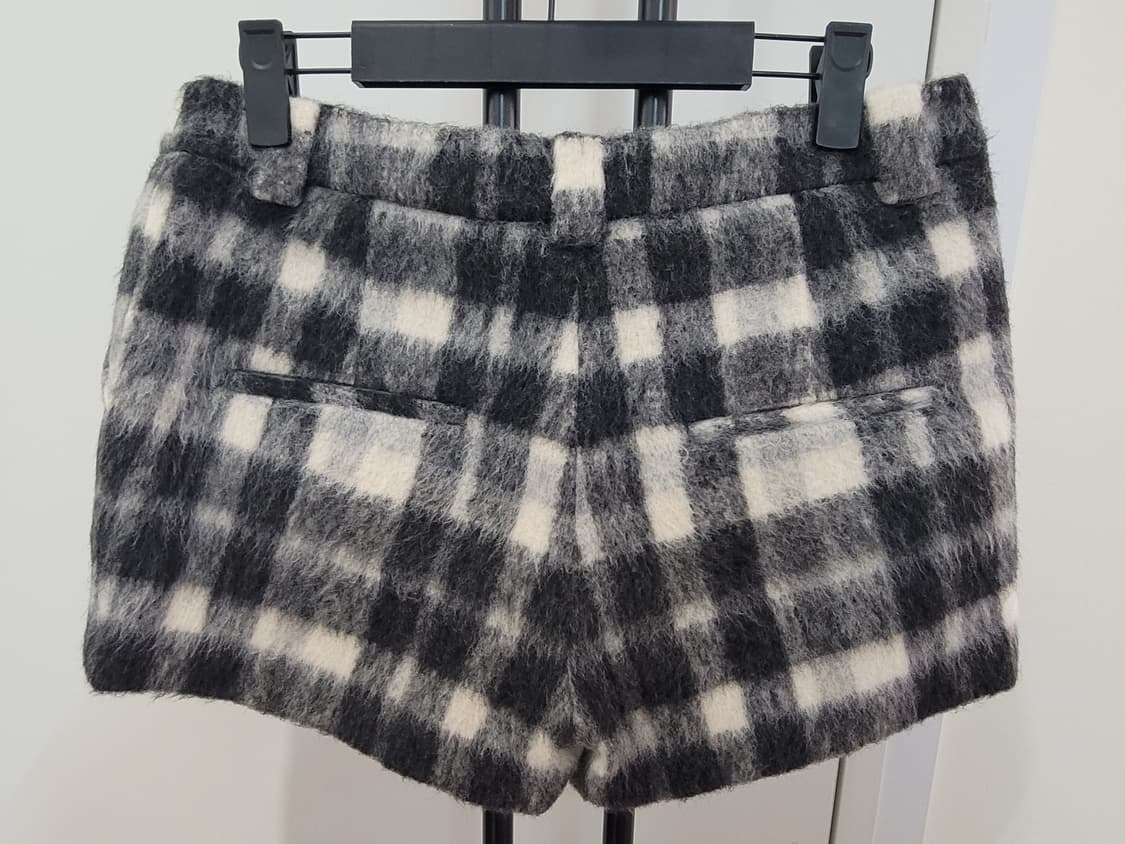 그로브 블로우 로우라이즈 쇼츠 팬츠 그레이체크 M사이즈 상품이미지6