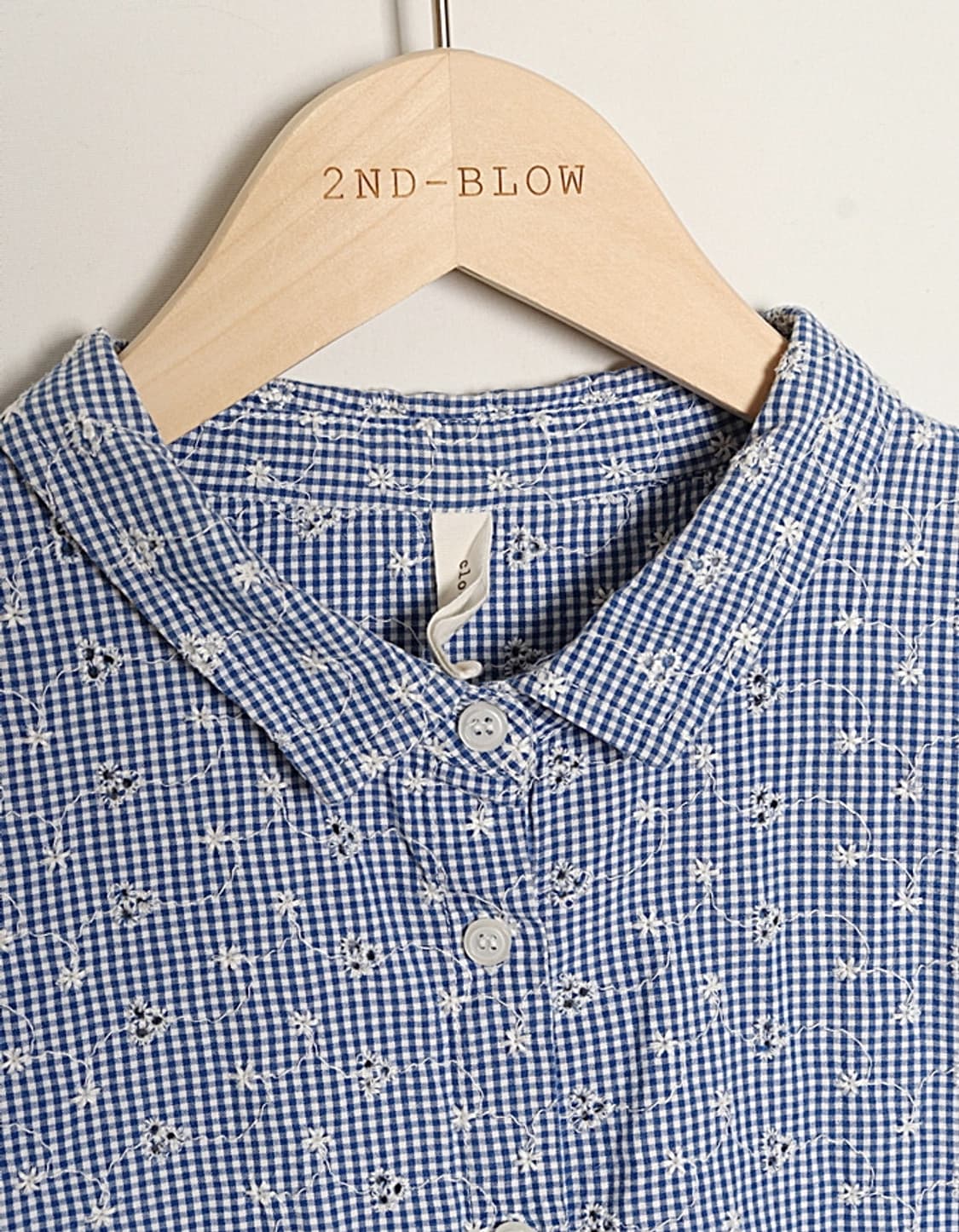cloudnine Eyelet Check Shirts 상품이미지3
