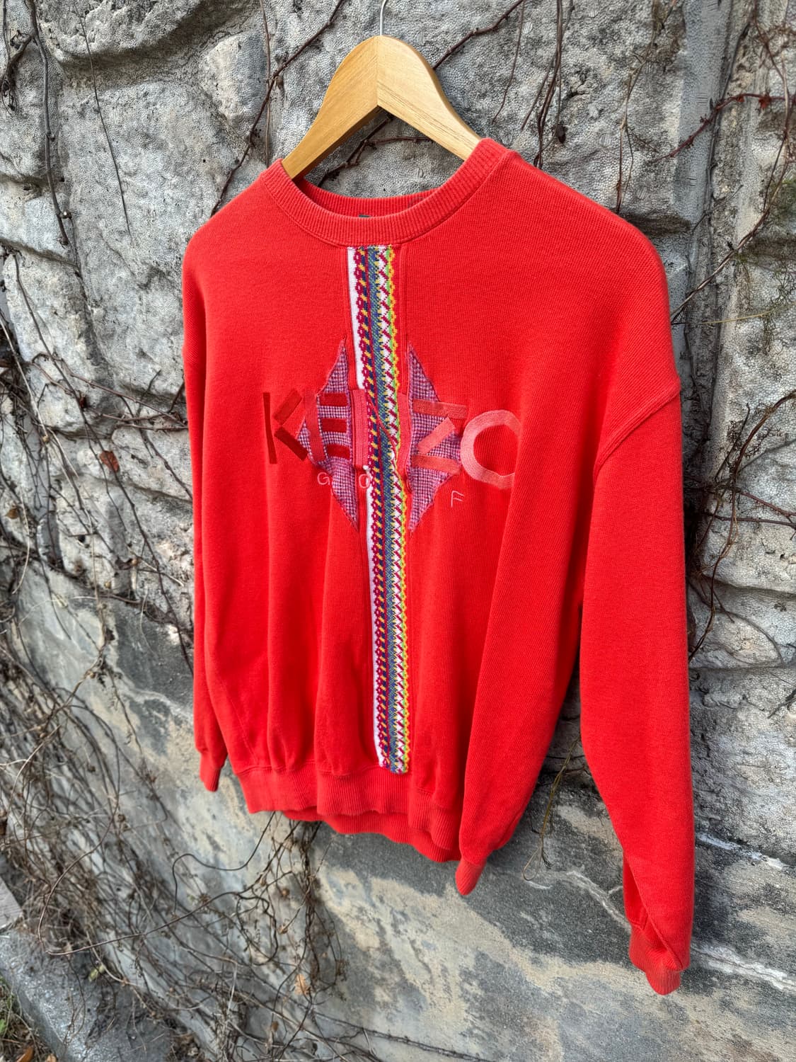 겐조 골프 니트 맨투맨 오렌지 1사이즈 상품이미지3