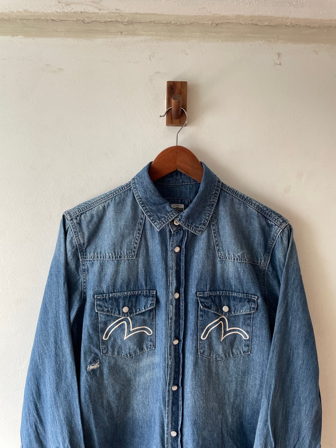 Evisu Vintage 데님 웨스턴 셔츠 상품이미지2