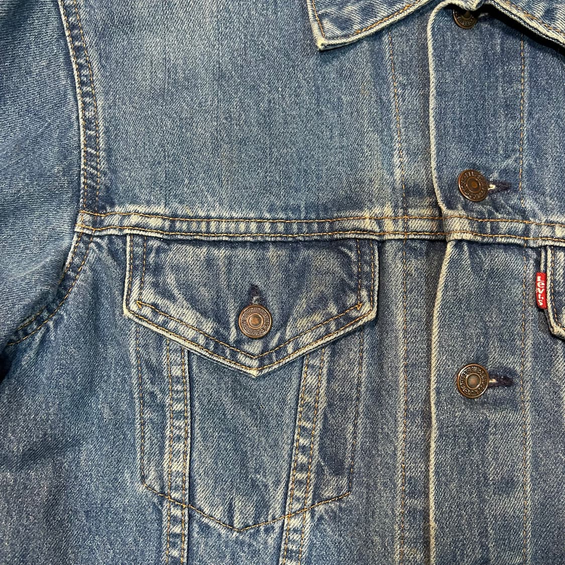 [M] 00s 리바이스 made in usa 데님 트러커 자켓 상품이미지5