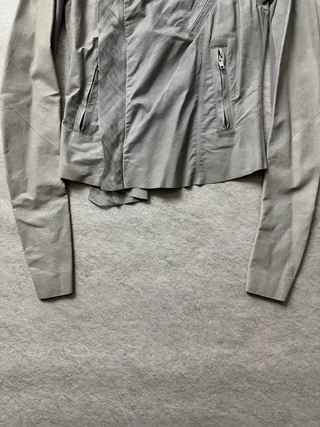 10AW 릭오웬스 캥거루 드레이프 하이넥 자켓 상품이미지5