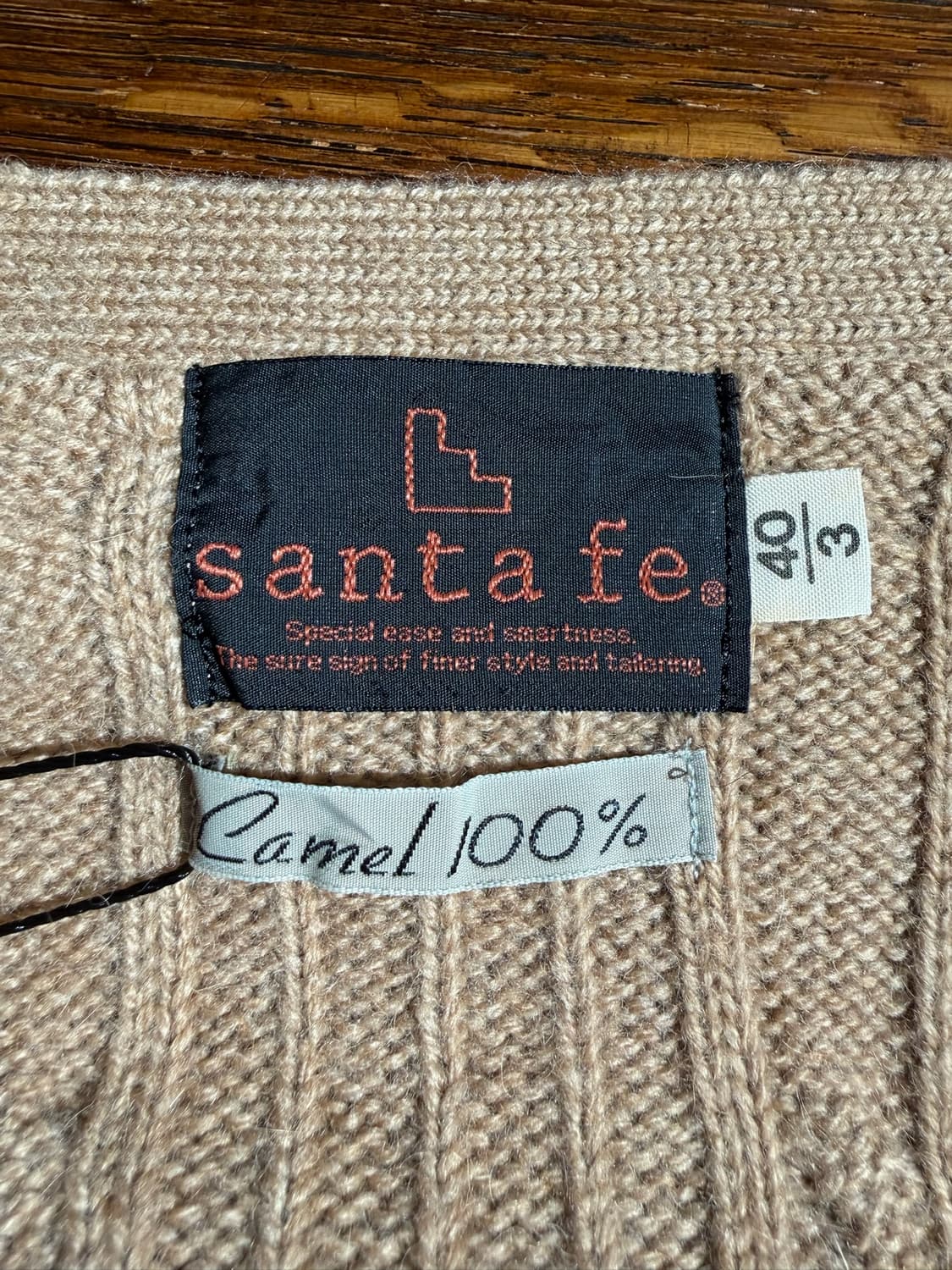 Santa fe CAMEL 100% 가디건 상품이미지6