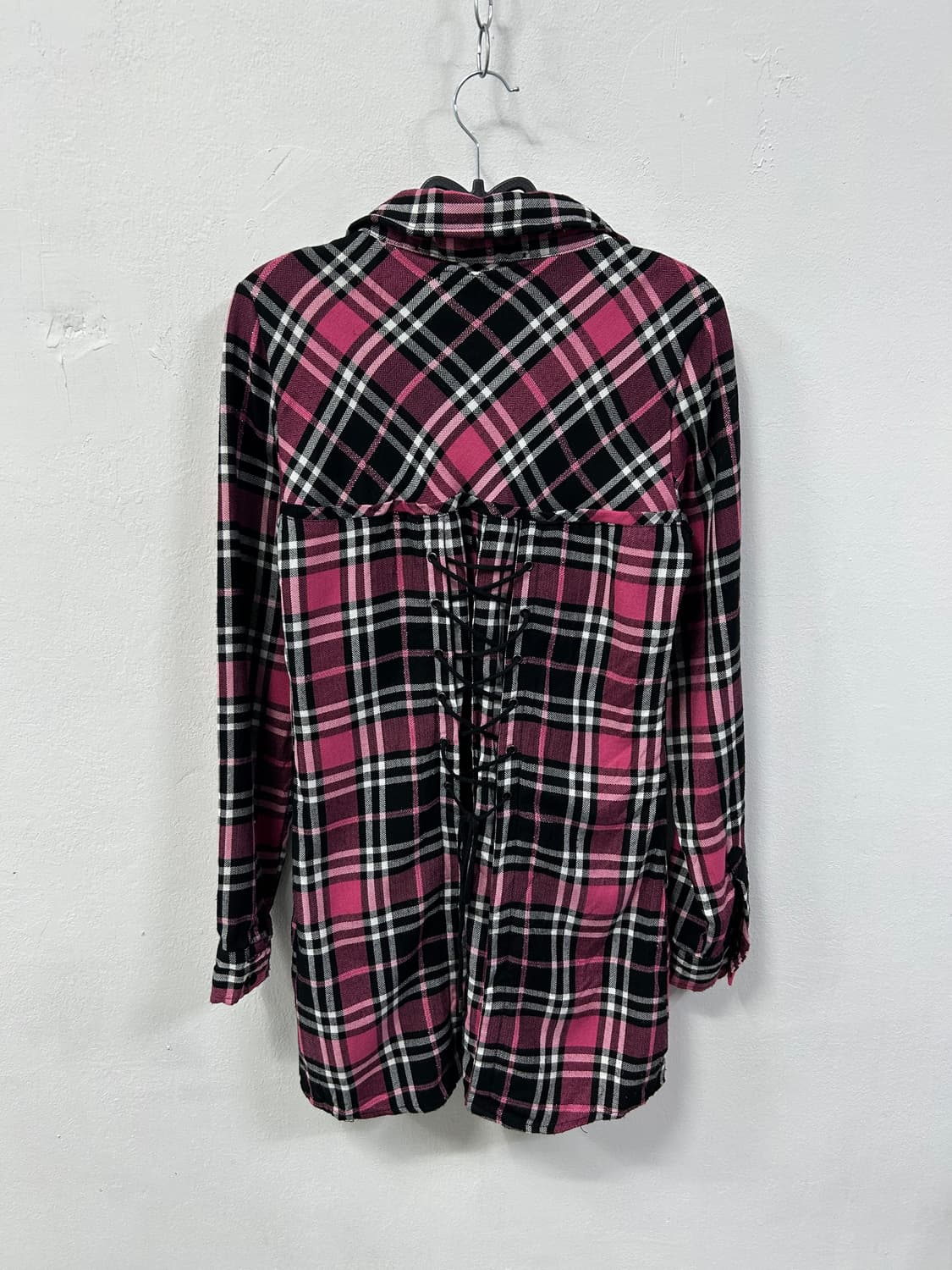 [SKINNY LIP] 스키니 립 핑크 아일렛 셔츠 원피스 상품이미지5