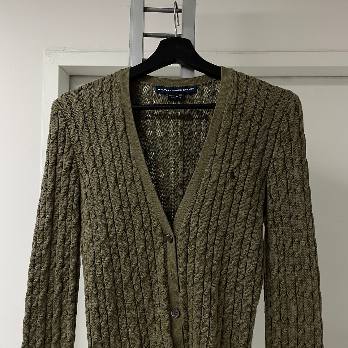 폴로 랄프로렌 케이블 가디건 카키 M(W) 상품이미지2