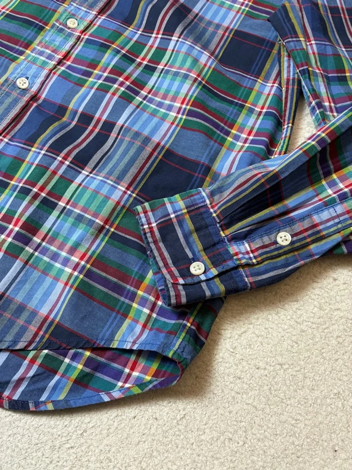 폴로 랄프로렌 내츄럴 스트레치 체크 셔츠 PN7936 상품이미지5