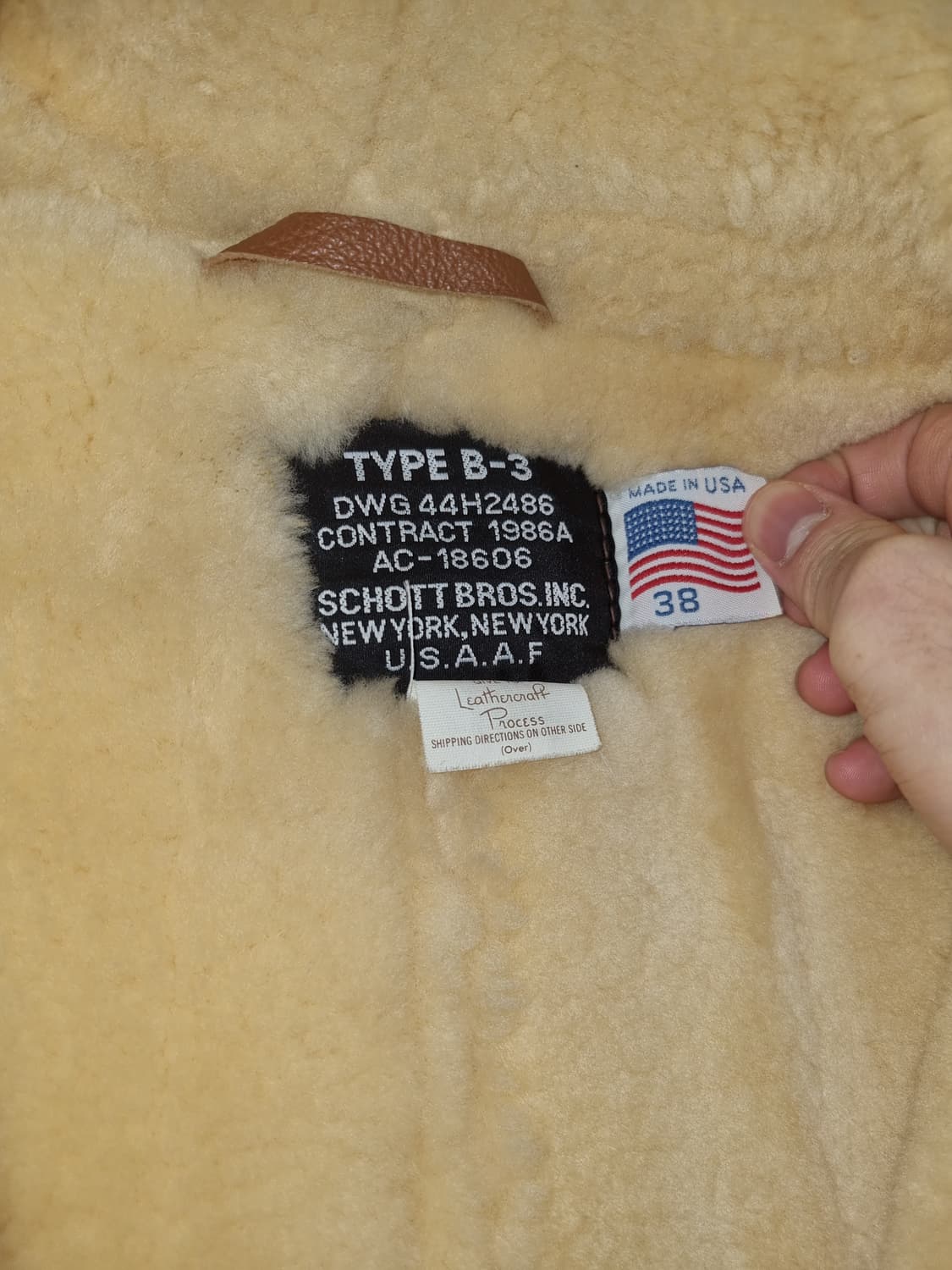 schott type b-3  무스탕 상품이미지4