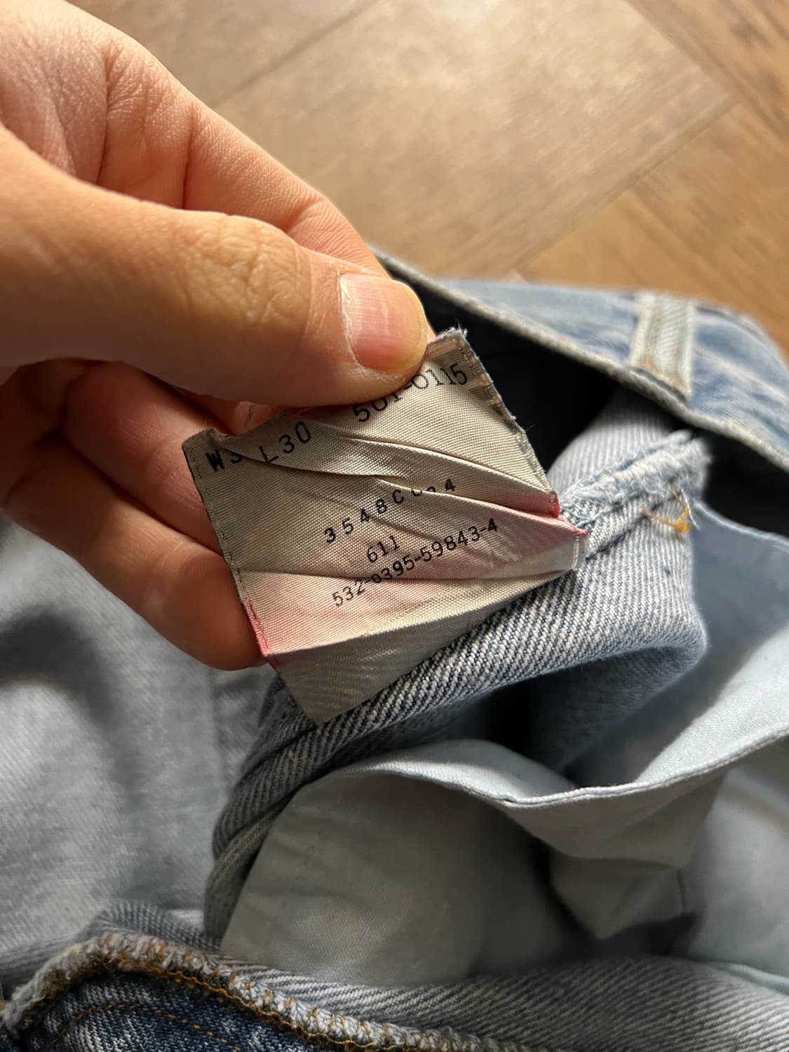 [36]90's 리바이스 501 USA Made 데님팬츠 S27 상품이미지5