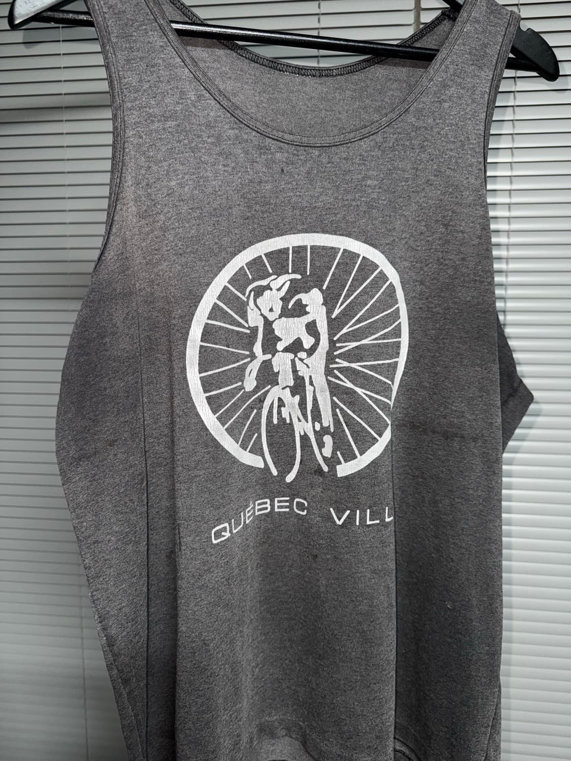 Vintage Québec Ville Cycling Tank Top 상품이미지1