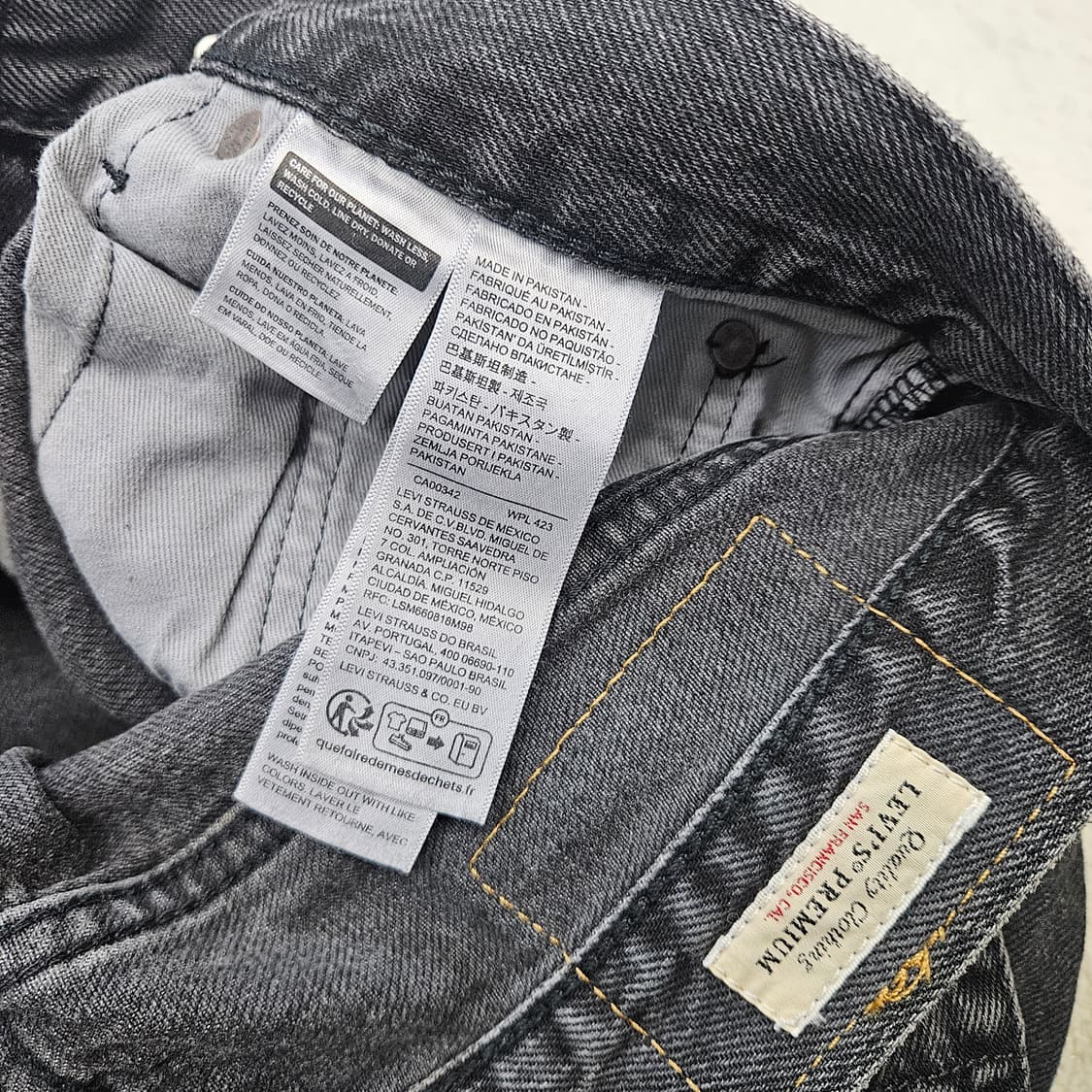 리바이스 578 흑청 데님 28/32 상품이미지6