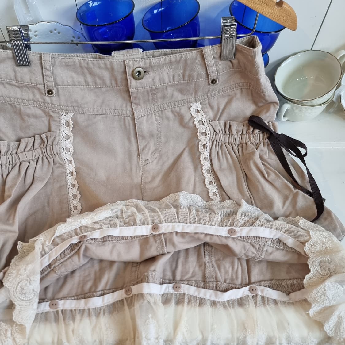 axes femme(악세스팜므) 레이스 프릴 스커트 상품이미지5