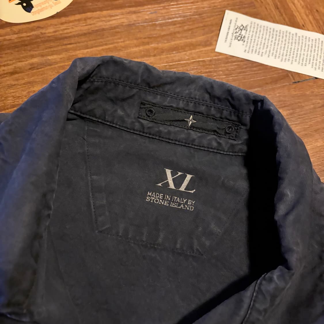 90s Stone island 람포 집업 가먼츠 다이드 트러커 자켓 상품이미지5