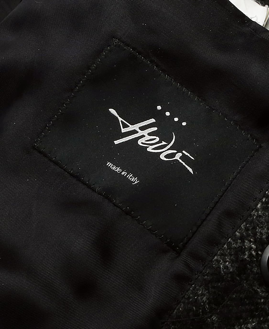 헤보 [Hevo] 블랙 체크 울 알파카 모헤어 이태리 더블 송승헌 코트 상품이미지9