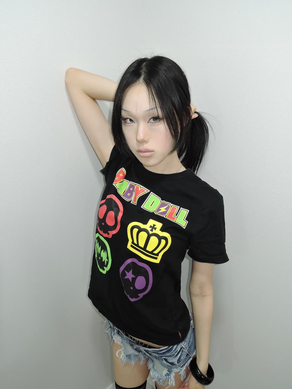BABY DOLL Rock Skull T-Shirt 상품이미지1