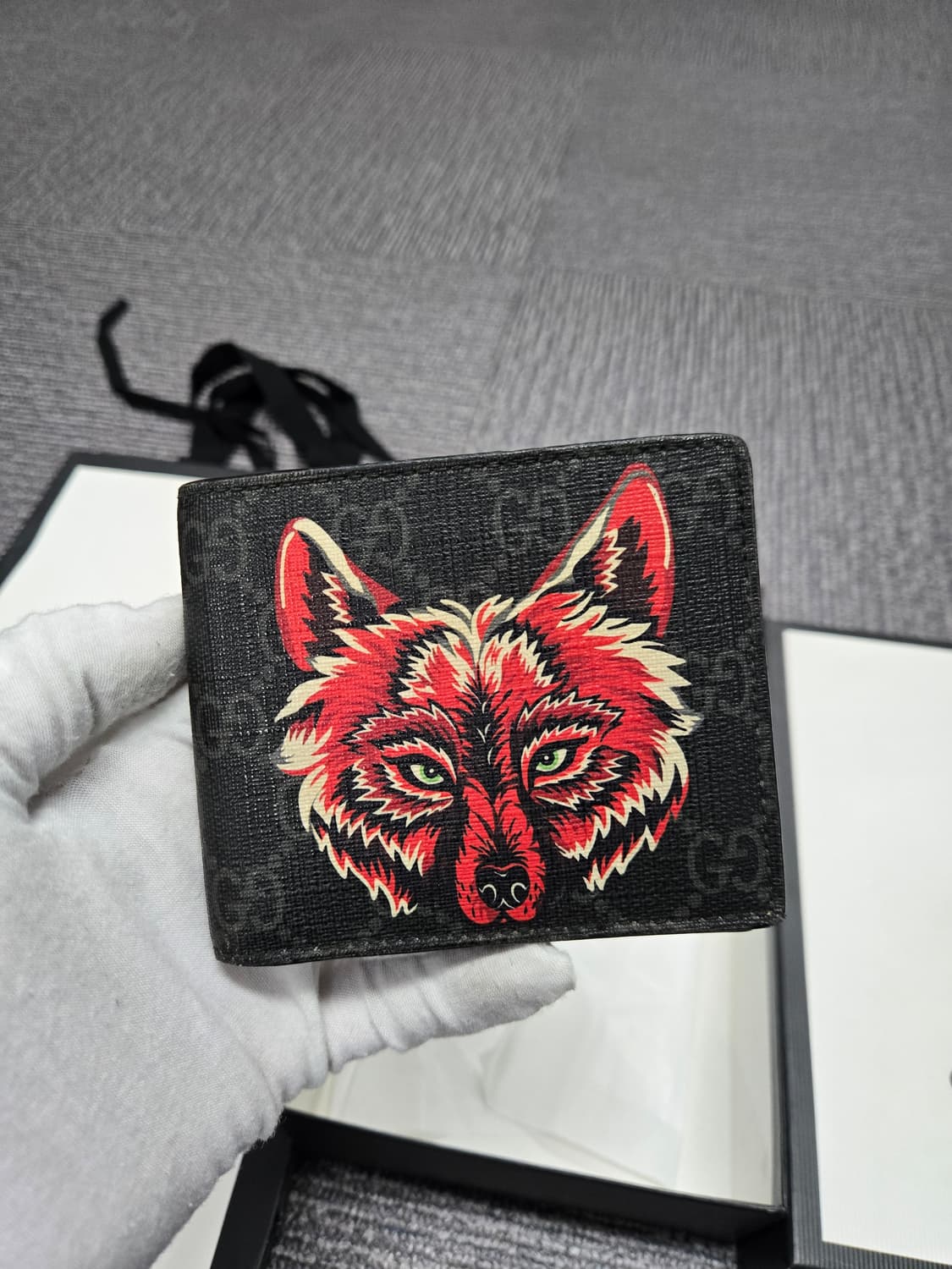 [특가][정품]구찌 레드 울프 반지갑 상품이미지1