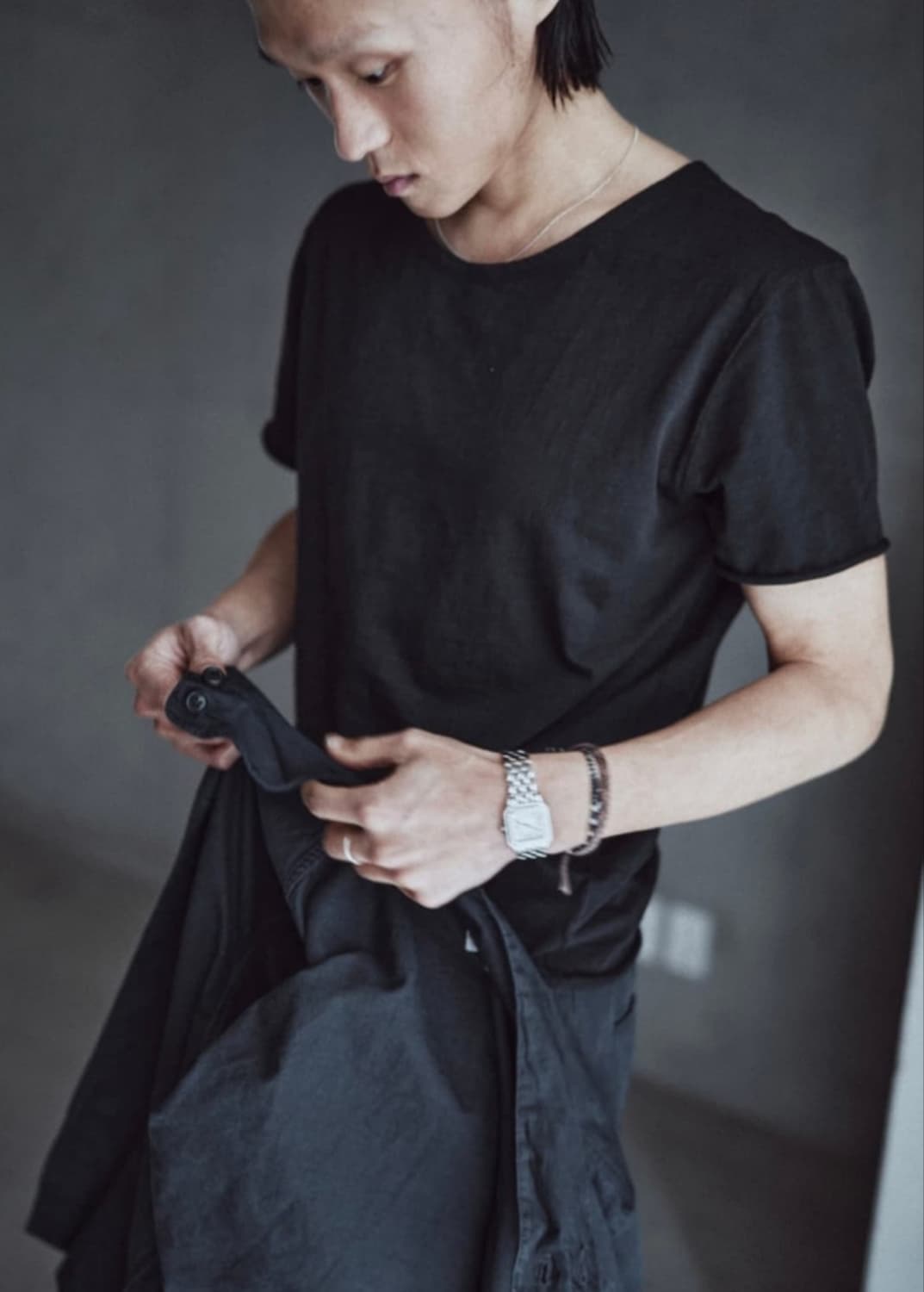 (구매) 모노프리베 Textured Roll Half Sleeve 상품이미지1