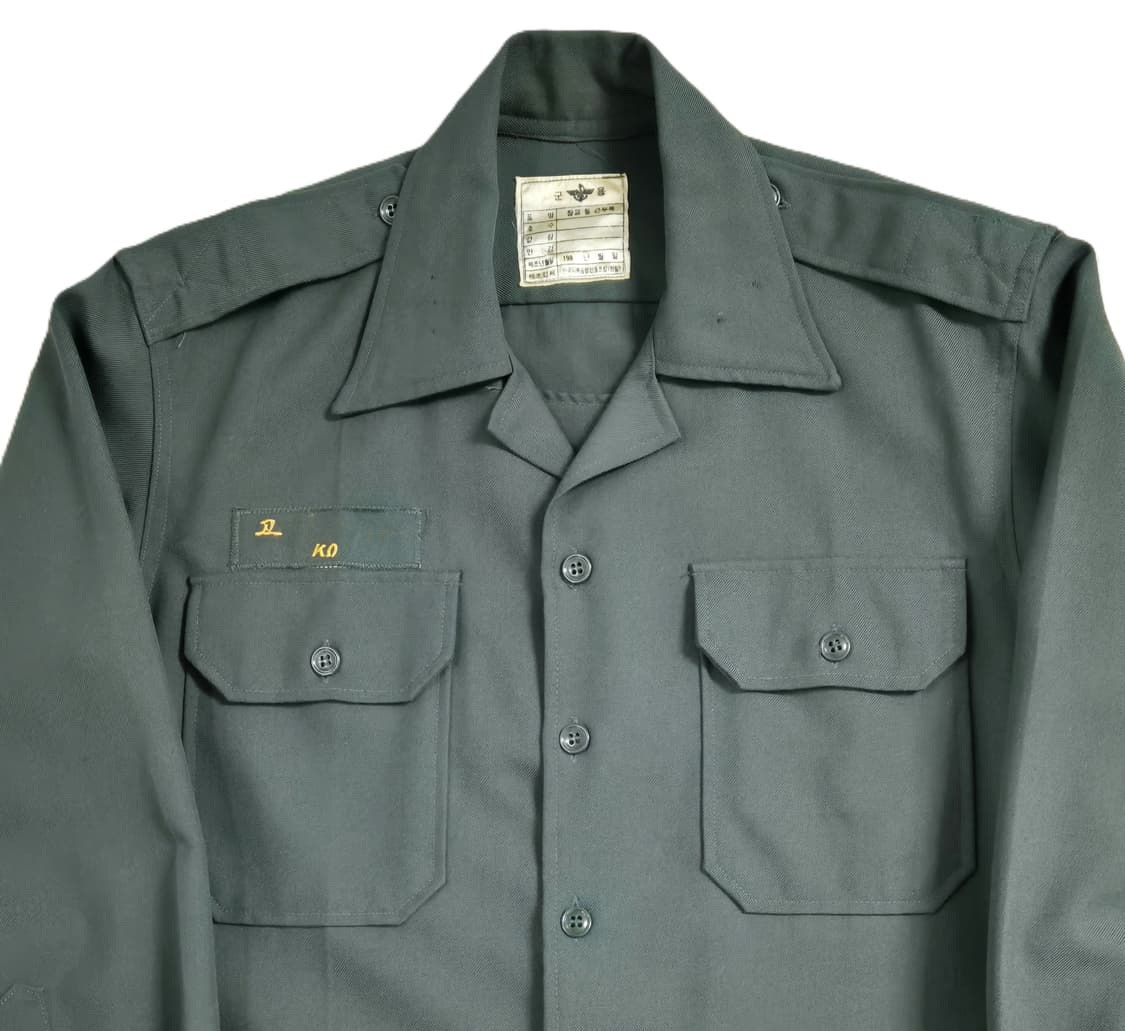 육군 구형 정복 전투복 긴팔 카라티 셔츠 남방 (S) 상품이미지6