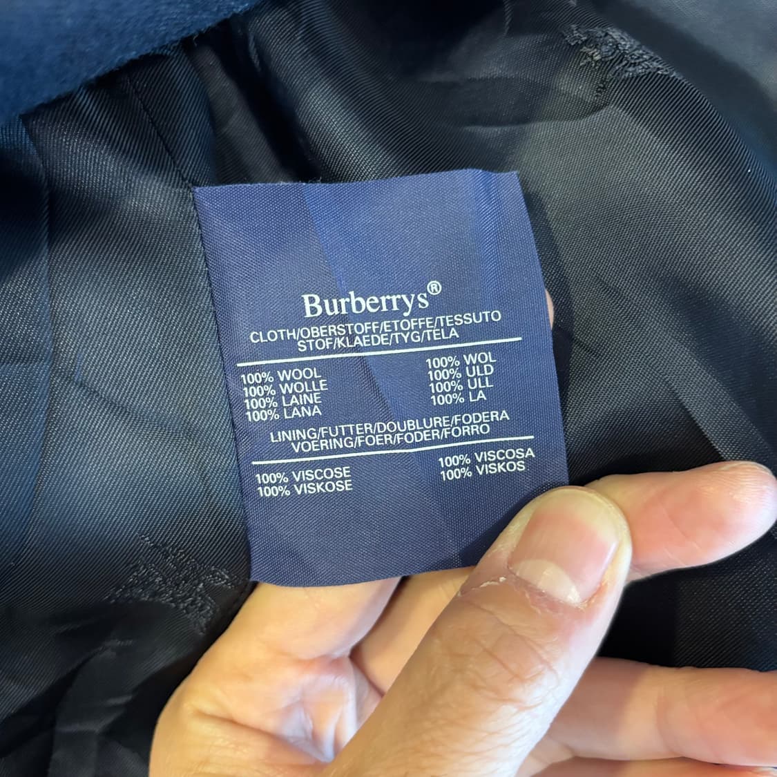 영국 빈티지 버버리 울 블레이저 자켓 상품이미지8