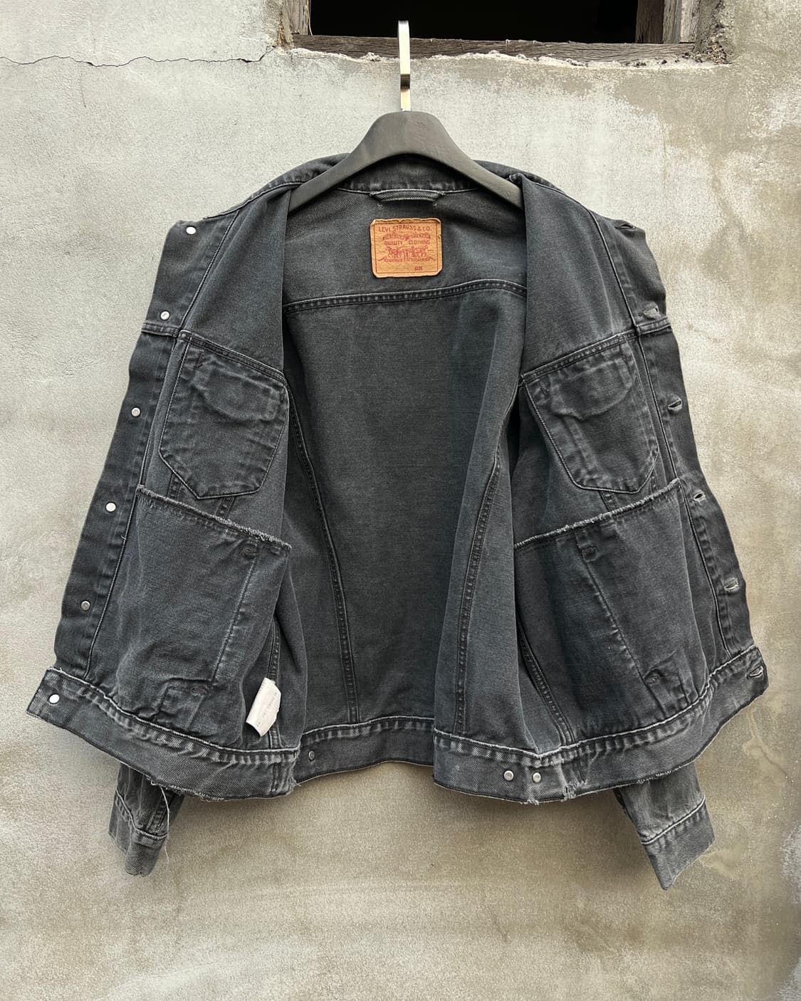 [XL] 90s 이태리제 리바이스 블랙 트러커 70503 상품이미지5