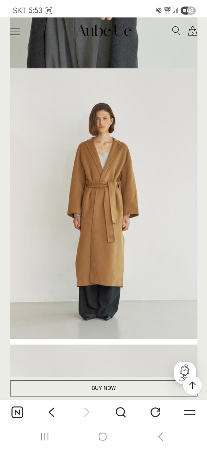 핸드메이드코트 (새상품.택있음.56만) 상품이미지3