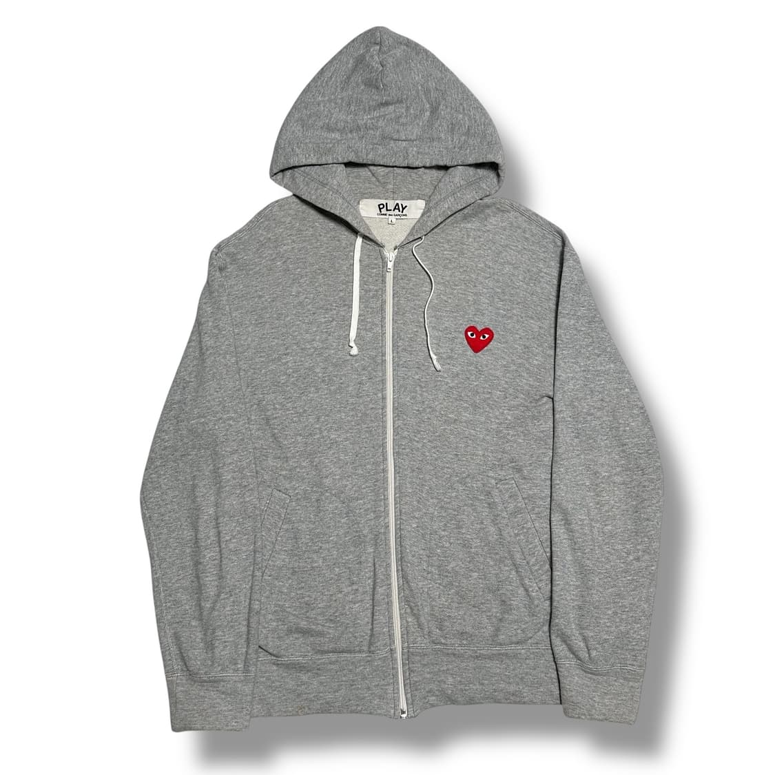 Comme des Garcons 레드와펜 그레이 후드집업 상품이미지1