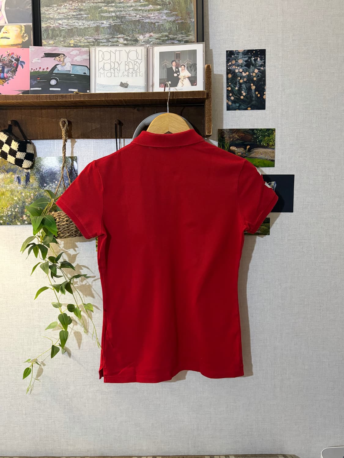 xs) 폴로 랄프로렌 골프 빅포니 pk티 레드 카라티 상품이미지2