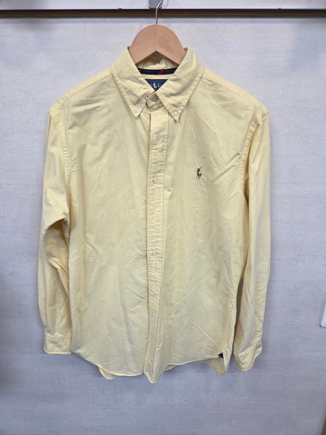 폴로랄프로렌 칼라포니 셔츠긴팔 병아리 m 클래식핏  상품이미지1