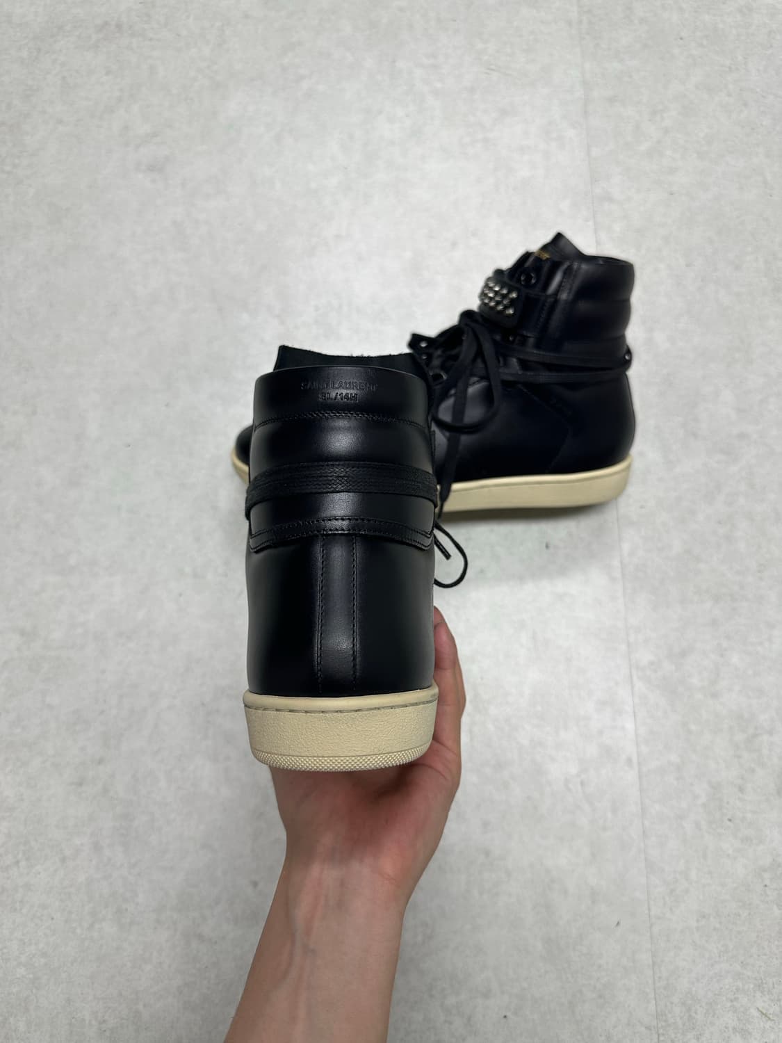 생로랑 에디 슬리먼 14fw 스터드 하이탑 상품이미지10