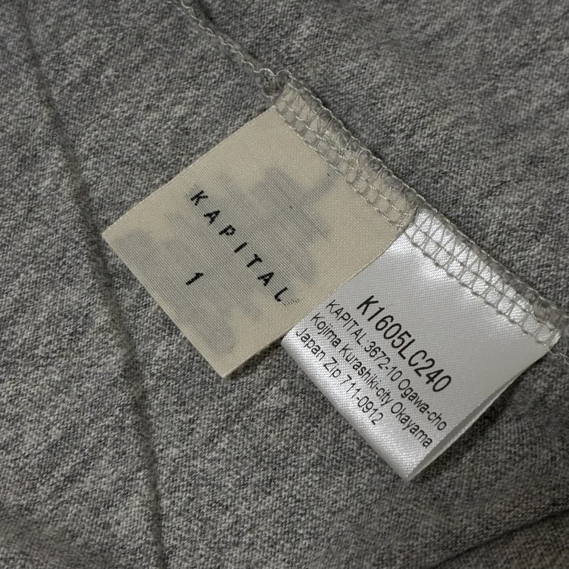 KAPITAL Smile Yoke Long Sleeve 상품이미지4