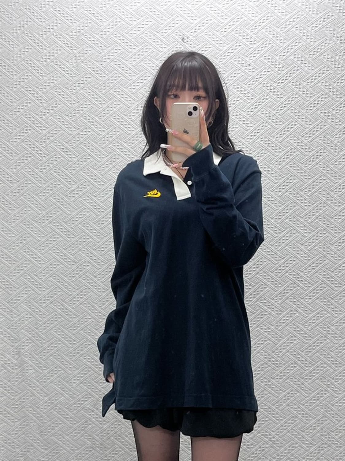 나이키 올드스쿨 레트로 하이틴 럭비 카라 롱슬리브 L C11239 상품이미지2