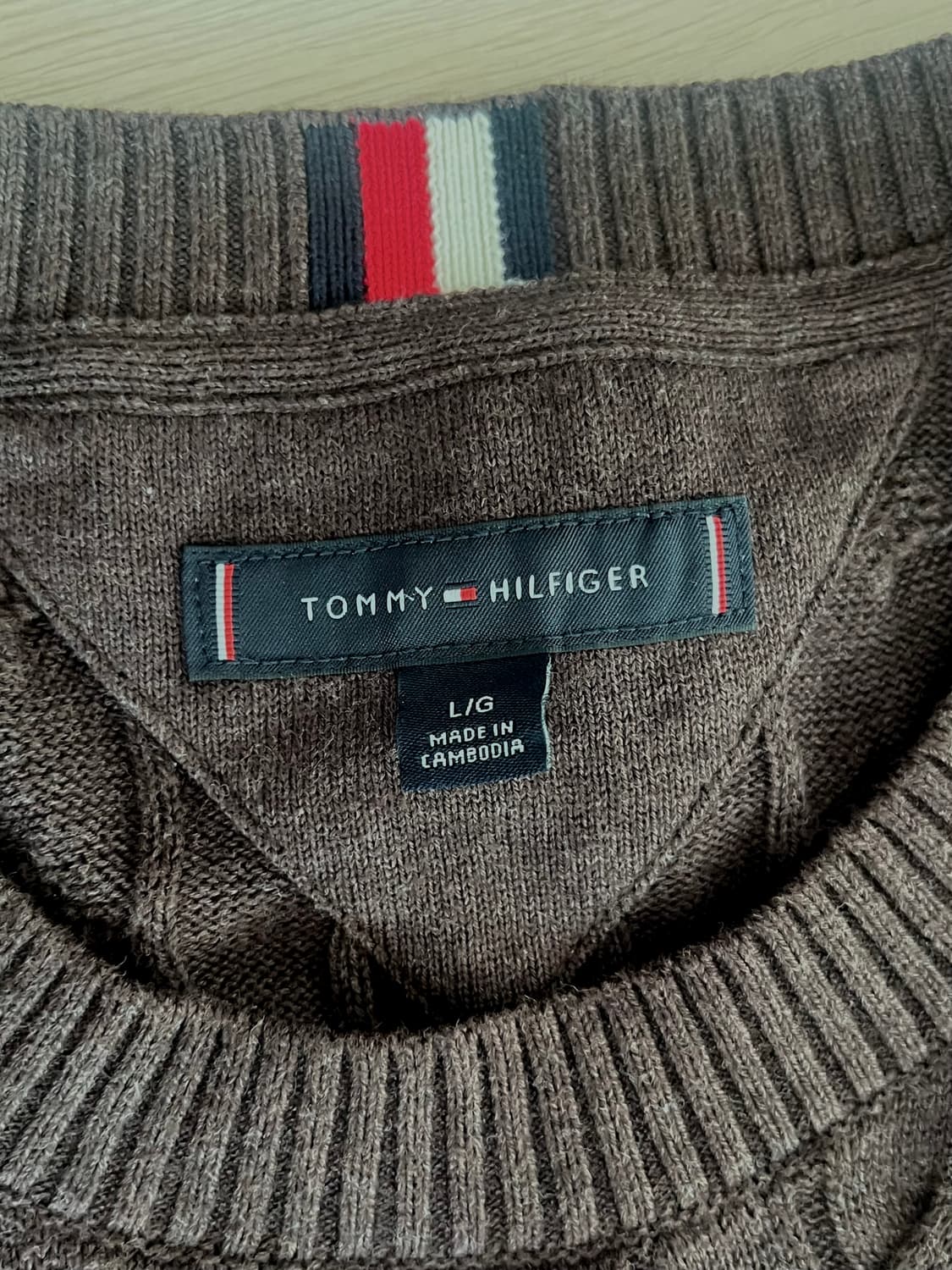 타미힐피거 타미 브라운 니트 상품이미지2
