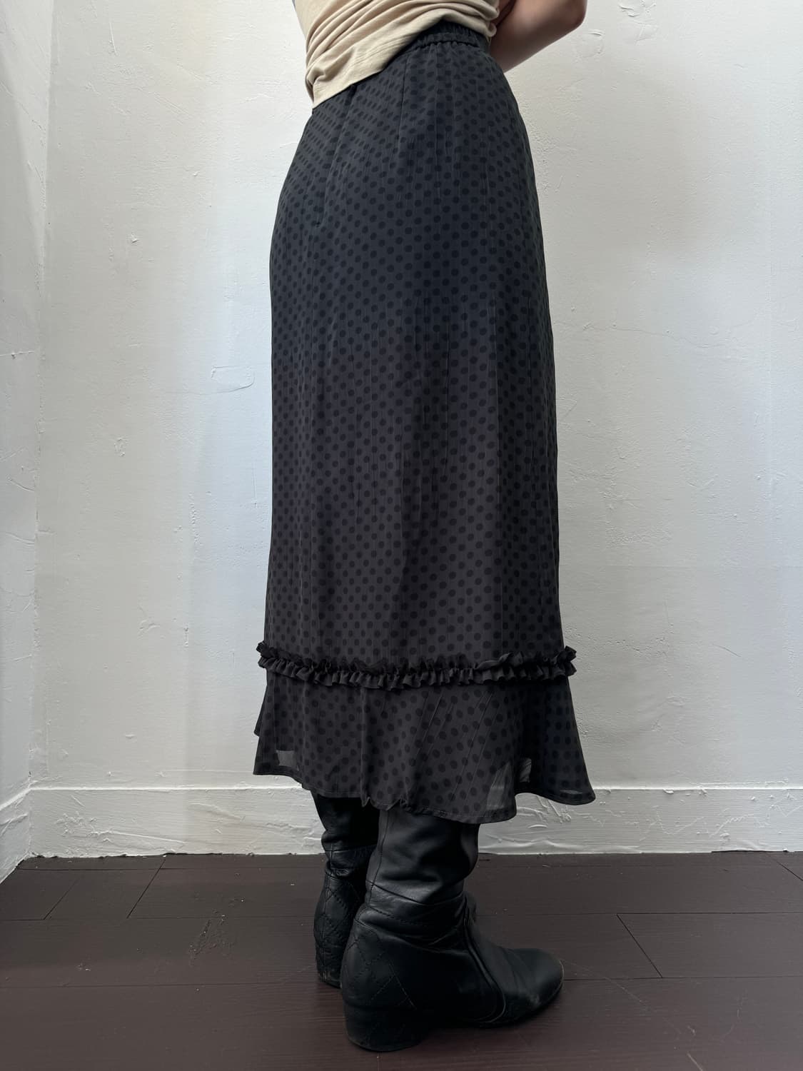 dot frill ling skirt 상품이미지3