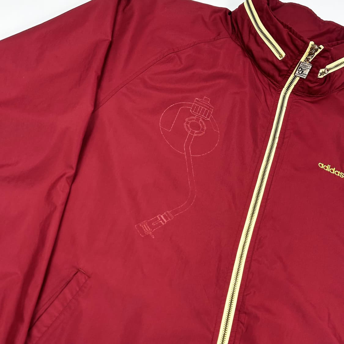 아디다스 데프잼 레코딩스 버건디 바람막이 자켓 (실측 XL) 상품이미지4