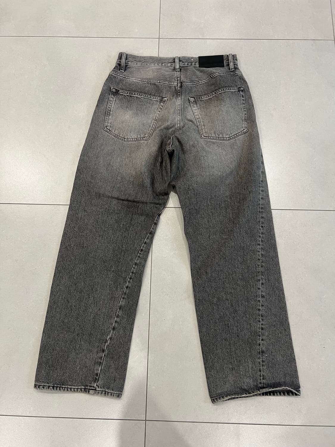 선플라워 와이드 트위스트 데님 블랙스톤 32x32 상품이미지3