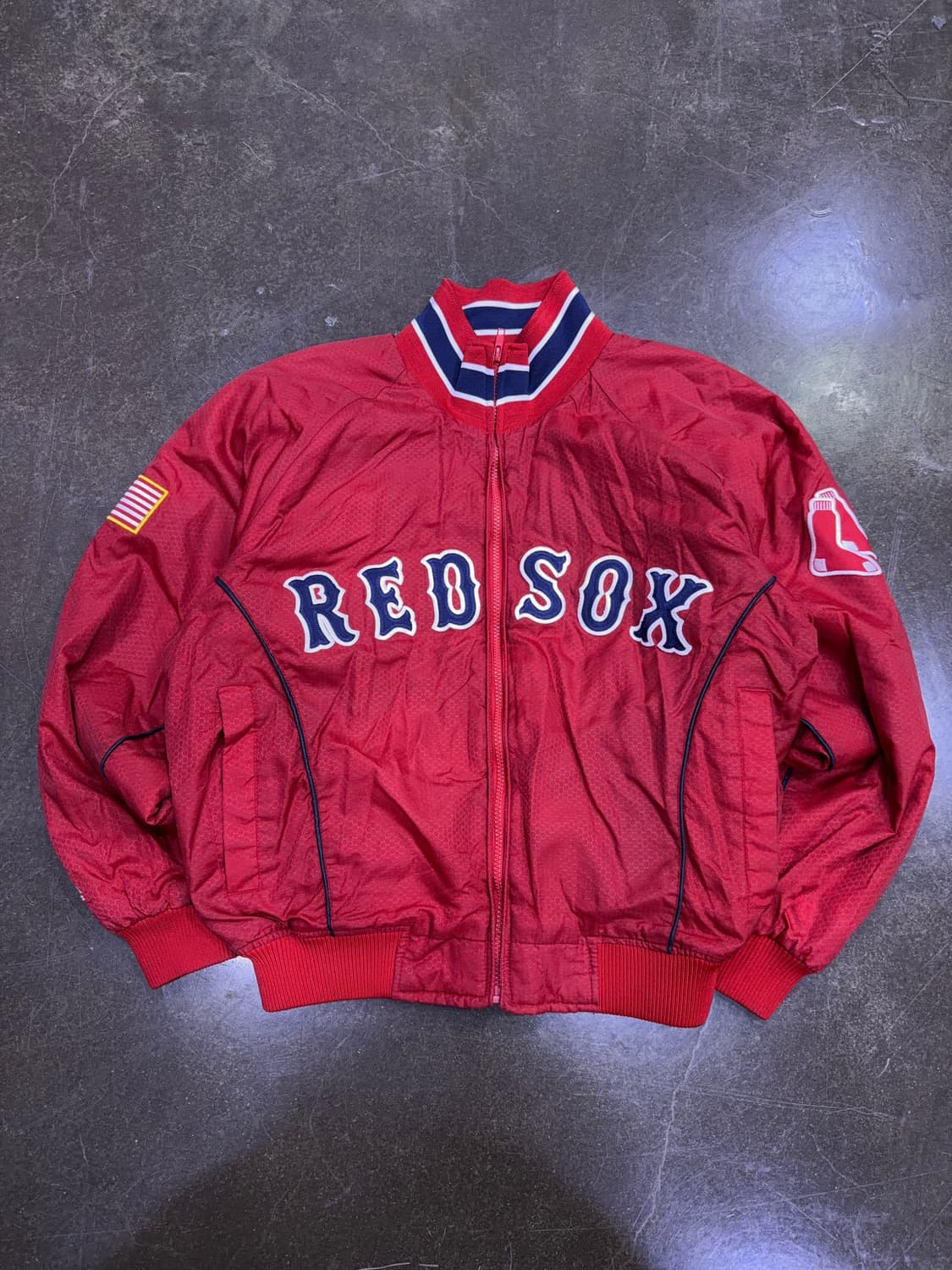 마제스틱 MLB 보스턴 레드삭스 봄버 벤치자켓 야구점퍼 S 상품이미지1