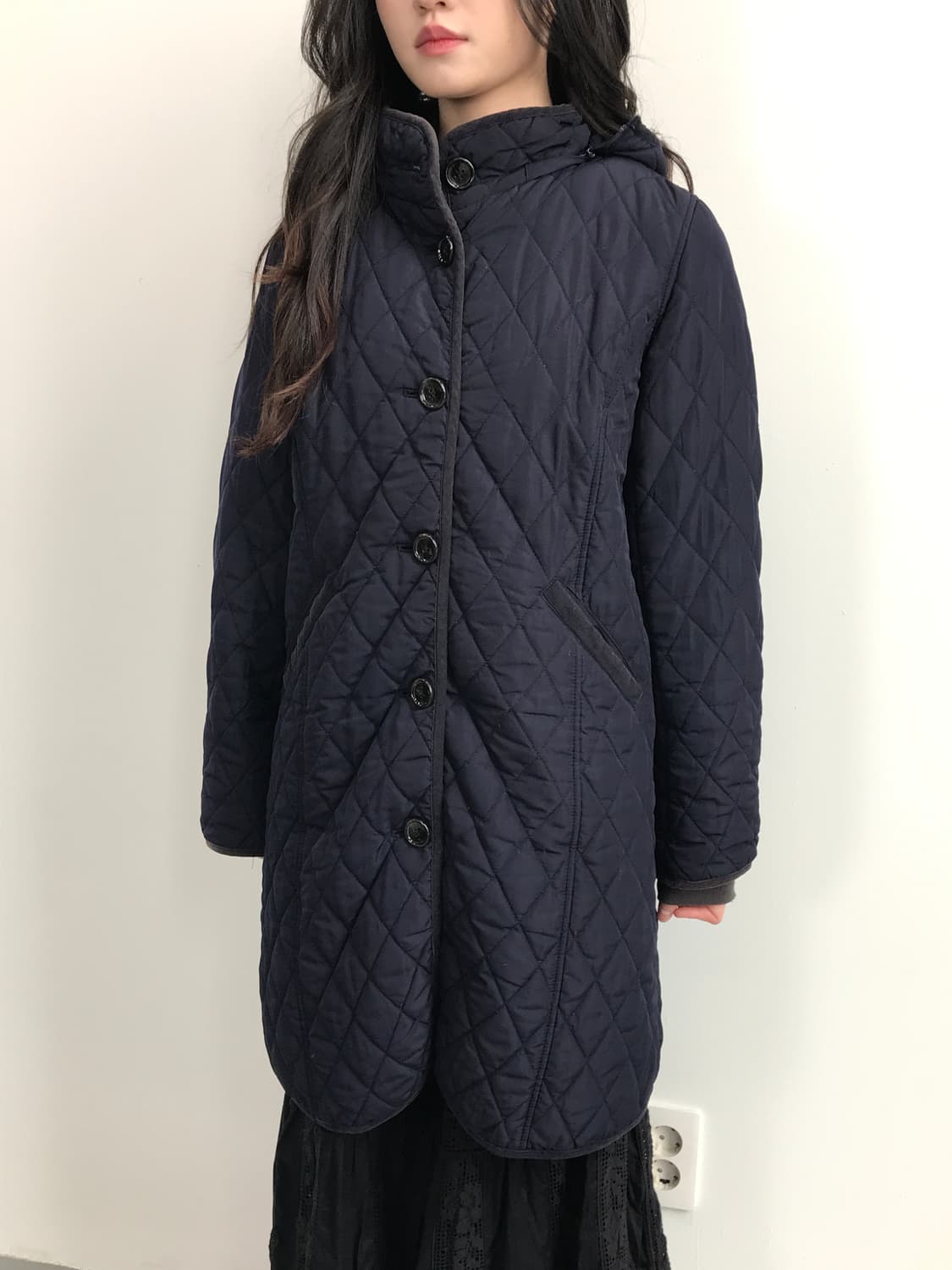BEAMS HEART Slim Quilted Long Jacket 상품이미지3