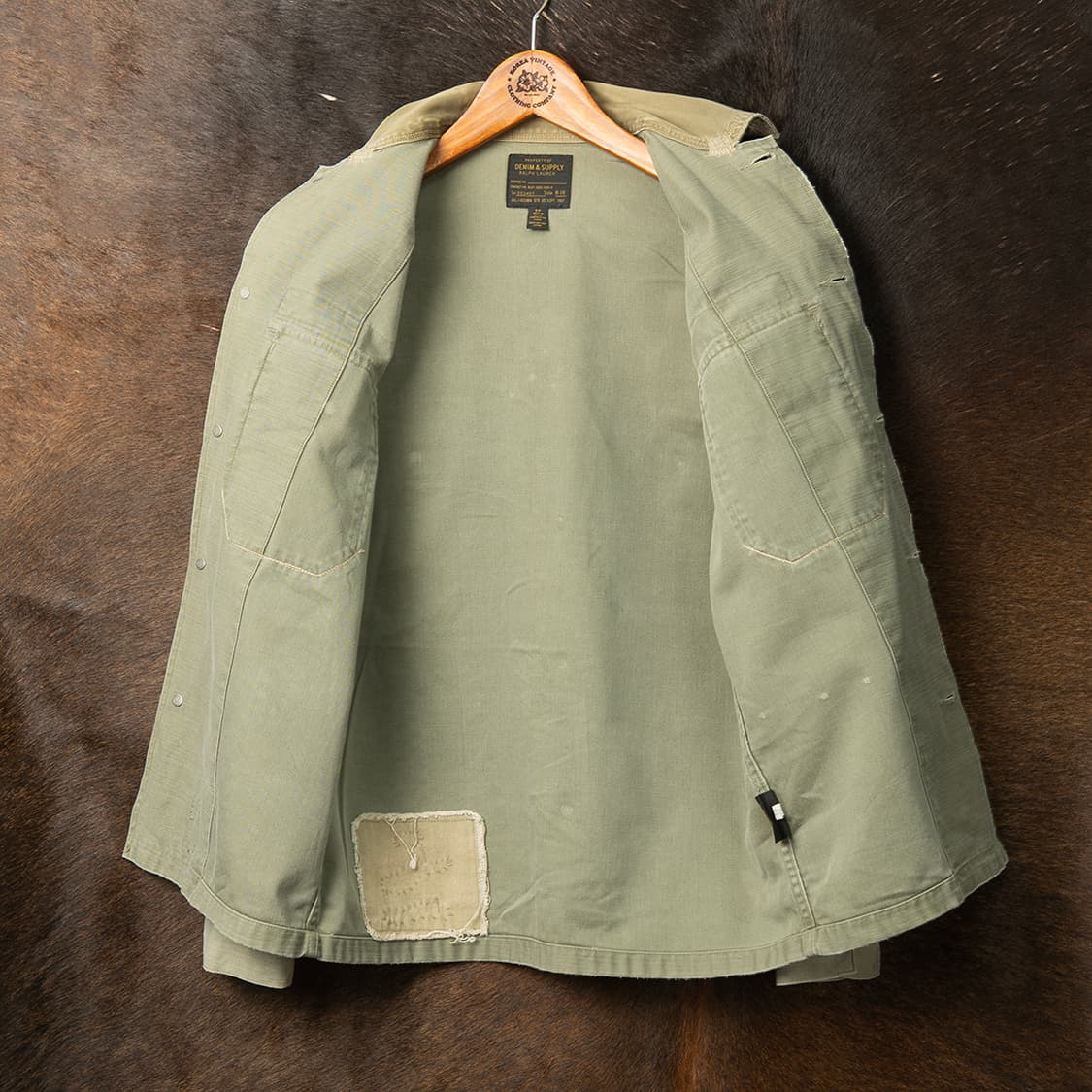 [S] 데님앤서플라이 13스타 밀리터리 데미지 리페어 자켓  상품이미지9