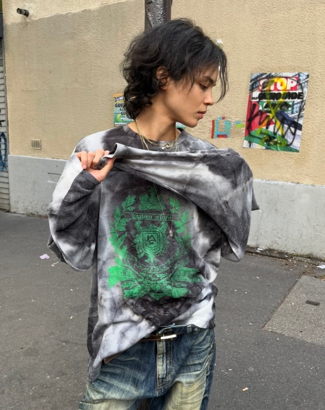 OLD THRONE LONG SLEEVE T SHIRTS - BLURRY 상품이미지3