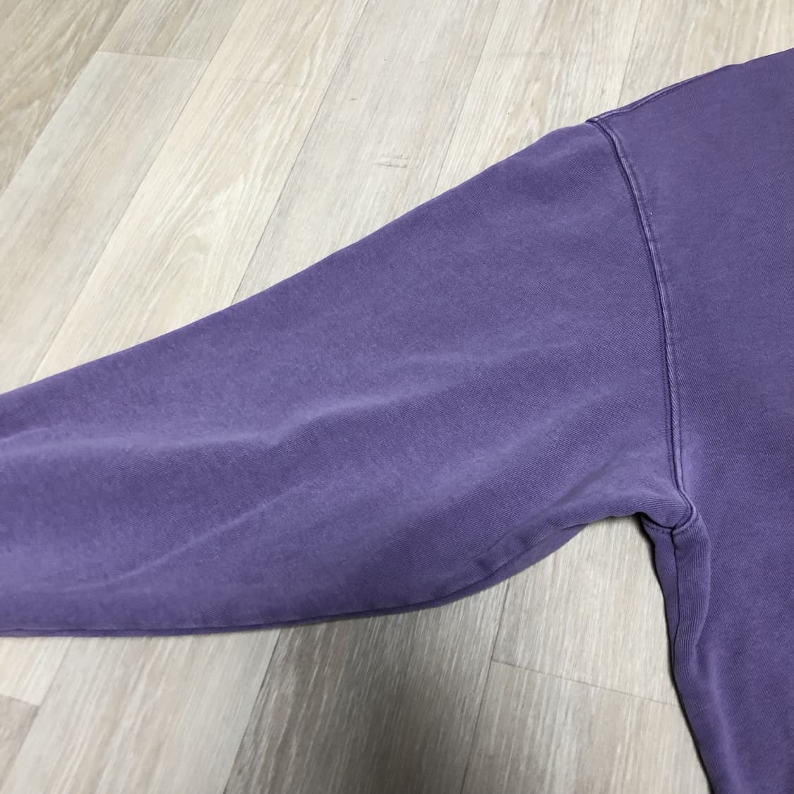 (L) 새상품 파르티멘토 2year 워시 럭비 스웨트 셔츠 퍼플 상품이미지6